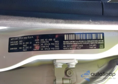 2015 Jeep Renegade Sport z USA, uszkodzony, nr VIN ZACCJBAT1FPC30938